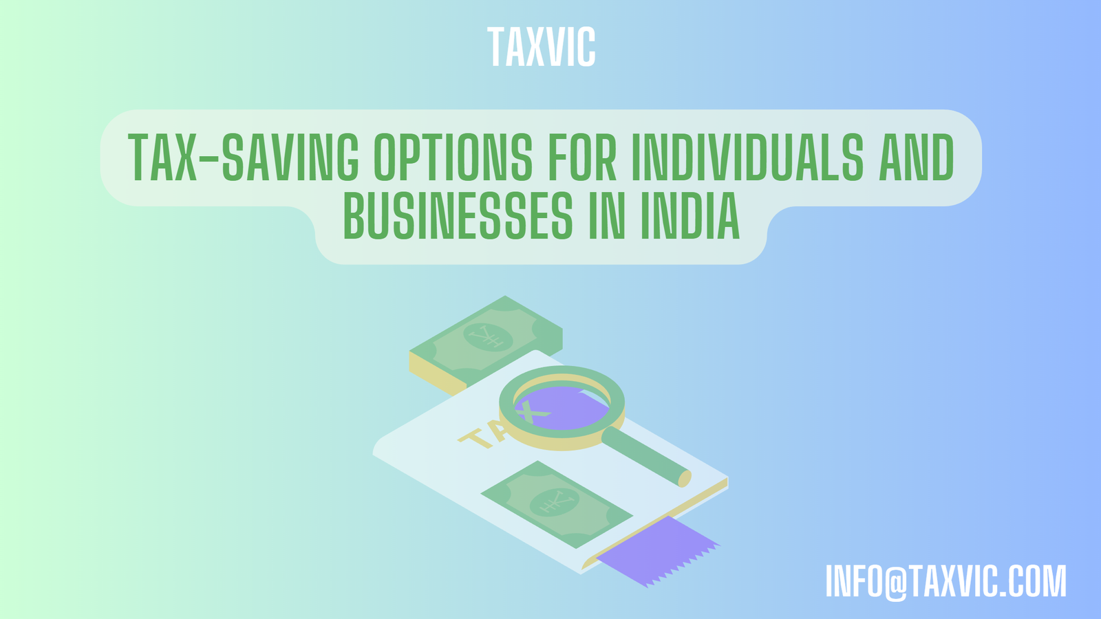 Saving Tax in India
