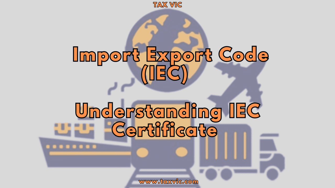 Import Export Code certificate requirements