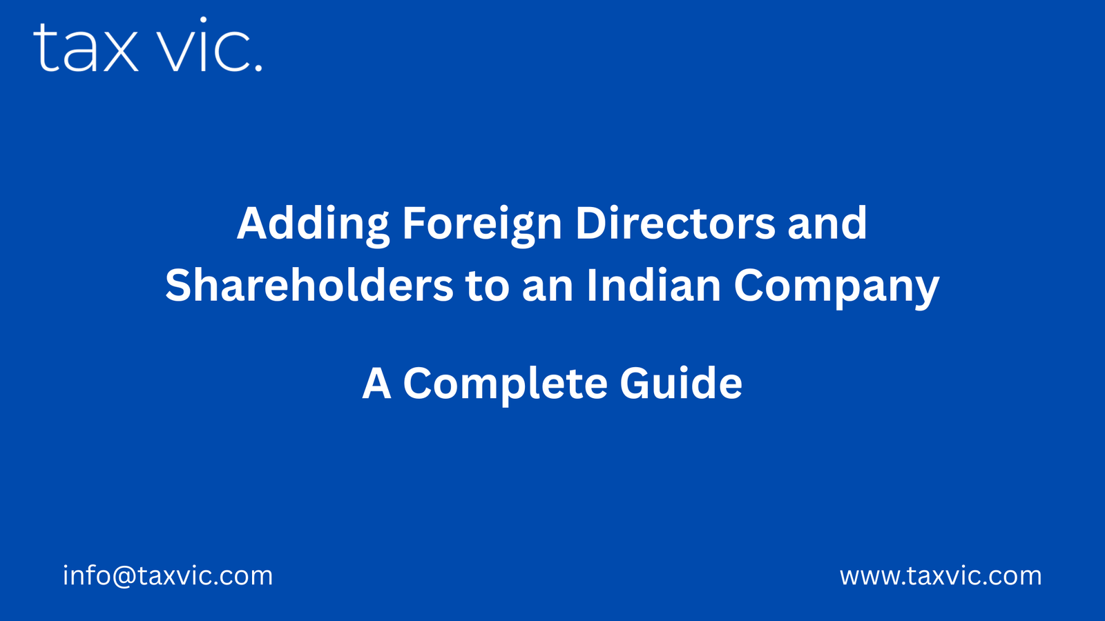 Foreign Directors and Shareholders