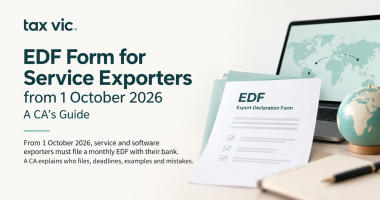 EDF Form for Service Exporters