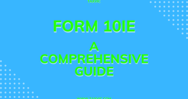 Form 10IE online for opting the new tax regime in India.