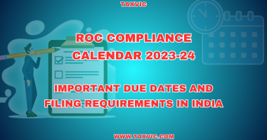 ROC Compliance Calendar for FY 2022-23: Important Due Dates and Filing Requirements in India